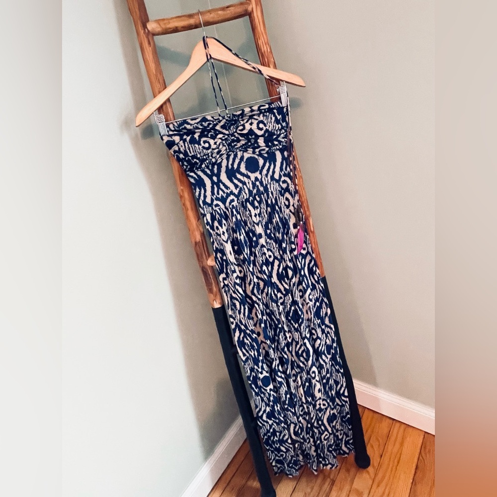AKIKO Ikat Print Maxi Dress